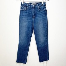 Joe’s high Rise Straight Crop Denim Jeans Size 26 Raw Hem - $28.91