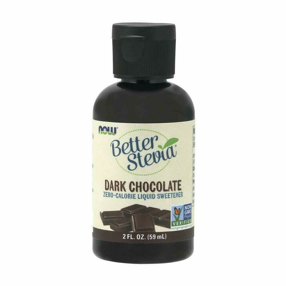 NOW Foods, Better Stevia Liquid, Dark Chocolate, Zero-Calorie Liquid Sweetene... - $15.33