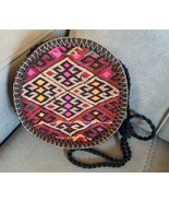 Handmade Round Cross body Rug Bag, Armenian Handbag, Ethnic Bag, Carpet Bag - £65.39 GBP