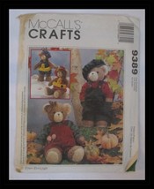 McCall&#39;s Crafts 9389 13&quot; Teddy Bear Sewing Pattern UNCUT Stained Envelope - £6.67 GBP