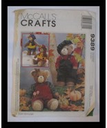 McCall's Crafts 9389 13" Teddy Bear Sewing Pattern UNCUT Stained Envelope - $8.90