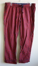 J. Crew Factory M Flannel Sleep Pant Red Blue Buffalo Check 52342 - £15.68 GBP