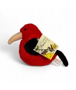 Wild Republic Audubon Birds I&#39;iwi Iiwi Plush 5” With Sound Red Hawaiian ... - $451.02 MXN