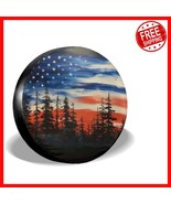 Universal 15-Inch Waterproof Tire Cover with American Flag Design for SU... - $650.72 MXN