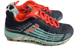 Fila Sneakers Energized Rubber Navy Blue / Aqua / Orange Kids Girls Size 13 - £8.65 GBP