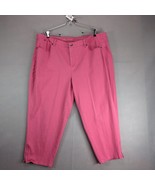 Talbots Curvy Crop Pink Denim Jeans Women&#39;s Plus Size 24W 44x24&quot; Stretch... - $459.38 MXN