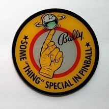 Bally Somes Thing Special in Pinball Round Coaster 1990s Vintage - $10.52