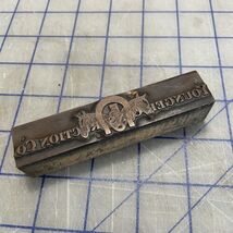 Vintage Printers Block Advertising Younger Construction Co Horse &amp; Shoe ... - €7,54 EUR