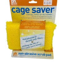 Prevue Cage Saver Non-Abrasive Scrub Pad color yellow bird supplies - £2.37 GBP