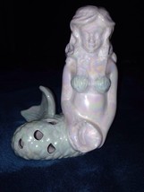 ceramic mermaid with potpourri inside sculpture to treasure approximatel... - $34.99