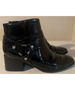 Marc Fisher Chunky Heel Boots 11 M LDT Gerod Black Bootie - $102.57 CAD