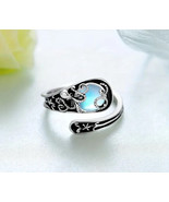 Octopus opal sterling silver spoon ring - $25.79 CAD