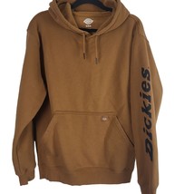Dickies Hooded Sweatshirt M Mens Brown Black Logo Front Pocket Sweatshir... - $27.41