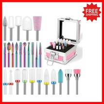 Professional 3/32 Inch Nail Drill Bits Set - Includes Case for Organized... - $31.03