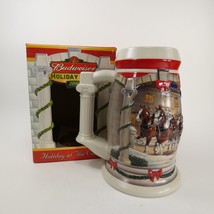 2001 Holiday at the Capitol Budweiser Holiday Beer Stein Clydesdale CS455 ZXKJP - £7.99 GBP