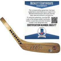 Alex DeBrincat Chicago Blackhawks Auto Hockey Stick Beckett Autograph Proof - $146.98