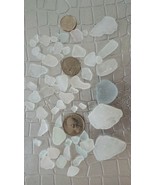40+ Pieces ~ Genuine Lake Erie Beach Glass ~ Surf Tumbled ~ Frosted (53) - $42.08 CAD