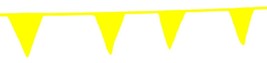 PENNANT BANNER 60&#39; ft String Triangular Flags YELLOW Plastic parking lot... - $29.65