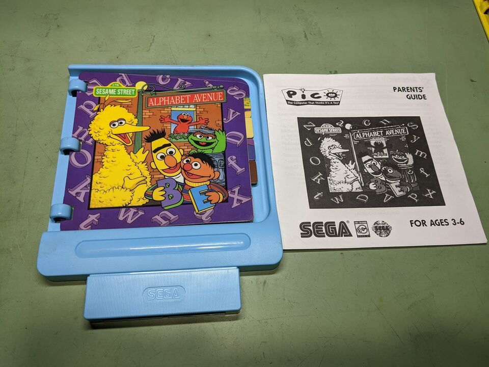 Sesame Street: Alphabet Avenue Sega Pico Cartridge Only Teal - Video Games