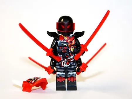 Building Mr E with Oni Mask of Vengeance Ninjago Minifigure Action Figures - £5.99 GBP