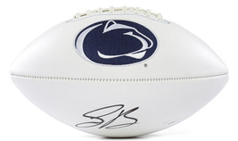 Saquon Barkley Autographed Penn State Nittany Lions White Panel Football... - $212.40