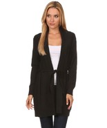 Jessica Moretti Women&#39;s Knit Open Front Cardigan Gray - $48.99