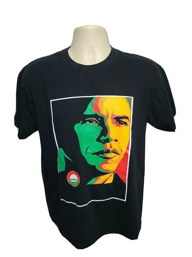 Barack Obama 1st African American President Adult Medium Black TShirt - $24.75