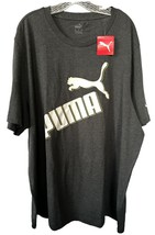 PUMA Men&#39;s Classics Logo Tee - 100% Cotton Sz 3XL Dark Gray Heather - Pu... - $19.79
