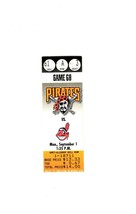 Sep 1 1997 Cleveland Indians @ Pittsburgh Pirates Ticket 1st Year Interleague - £15.56 GBP