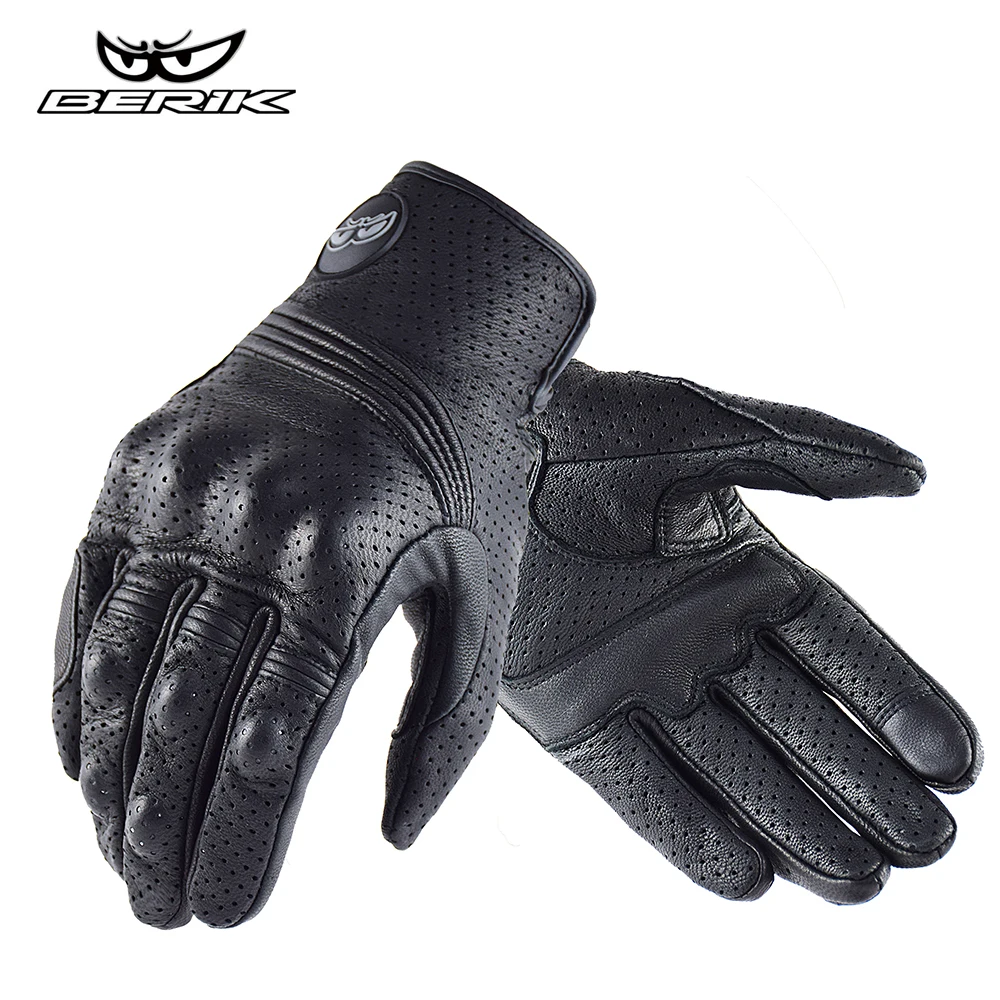 Vintage Leather Motorcycle Racing Glove Men Women Motorcyclist Guantes Moto Luva - £640.29 GBP