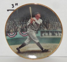 Vintage Bradford Edition 1995 Legends of Baseball Babe Ruth 3 1/2&quot; Mini Plate - £18.95 GBP