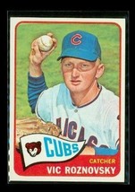 Vintage 1965 Topps Baseball Trading Card #334 Vic Roznovsky Cubs Catcher - £7.70 GBP