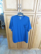 Joe Marlin Mens Sz XL Lightweight Pullover Periwinkle Blue T-Shirt Cotto... - $240.47 MXN