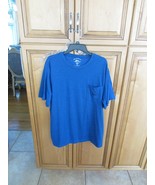 Joe Marlin Mens Sz XL Lightweight Pullover Periwinkle Blue T-Shirt Cotto... - $12.82