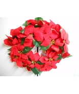 Everlasting Glow &quot;Christmas Poinsettia LED Wreath&quot; 24&quot; NEW 45 Warm White... - $737.21 MXN