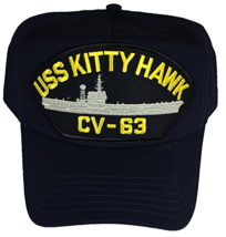Uss Kitty Hawk CV-63 Hat Usn Navy Ship Aircraft Carrier Battle Cat - £18.37 GBP