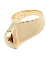 Authentic! Vintage Tiffany &amp; Co. 18k Yellow Gold Large Top Curve Ring Sz 7 - $4,000.00