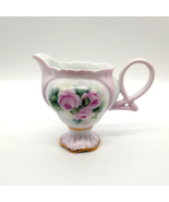 Rose Creamer Hand Painted Collectable Display Signed M. Kerr Vintage 3.7... - £24.93 GBP