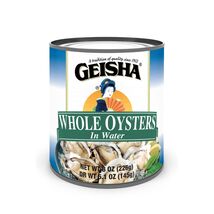 4-GEISHA WHOLE OYSTERS IN WATER 8 OZ CANS 05/2028 NEW - $19.79