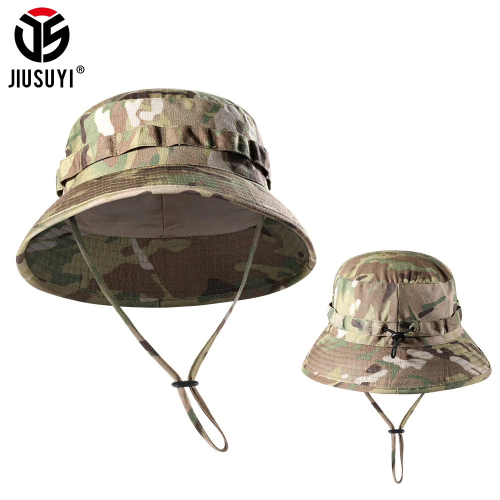Camouflage Boonie Men Tactical Army Bucket Hat Military Multicam Panama Summer - £14.89 GBP+