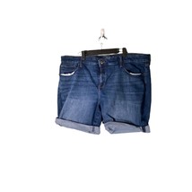 Universal Thread Womens Plus Size 24WR Blue Denim Midrise Bermuda Jean S... - $14.99