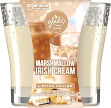 Glade Candle Jar, Air Freshener, Marshmallow Irish Cream, 3.4 oz - £16.73 GBP