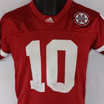 Adidas Nebraska Cornhuskers Football Jersey Medium 10-12 Youth Red #10 - £22.34 GBP