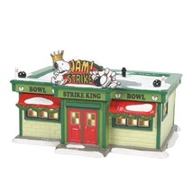 Dept 56 STRIKE KING BOWLING ALLEY Illuminated With Snoopy New In Box #60... - $158.00