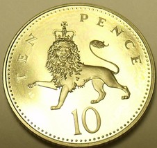 Gem Cameo Proof Great Britain 1997 10 Pence~Excellent Coin~Crowned Lion~... - £7.88 GBP