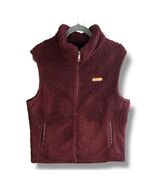 Penfield Vest Womens Large Beige Polyester Sherpa Fleece Full Zip Pocket... - $22.50