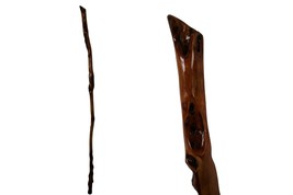 52in Thin Walking Stick, Rare Aged Diamond Willow, Handmade OOAK - £159.83 GBP