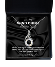 Necklace Birthday Present For Wind Chime Collector Wife - Jewelry Phoenix  - £39.92 GBP