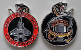 MARINE CORPS VFA-86 SIDEWINDERS STRIKE FIGHTER F-35 2&quot; CHALLENGE COIN - £31.45 GBP