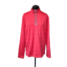 Fila 1/4 Zip Pullover Red Women Live In Motion Reflective  Size Medium - £17.12 GBP